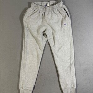 Champion Men's Gray Joggers Sweatpants Casual Athletic Gym Training Pants Medium